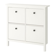 HEMNES 四層鞋櫃, 白色