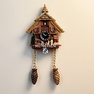 Creative Wooden House In Munich, Germany, Gugu Clock Travel Memorial Handmade Painted Furniture Deco