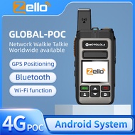 Zello POC รีโมทไร้สายวอล์คกี้ทอล์คกี้ซิมการ์ด4G 3G 2G โทรศัพท์มือถือบลูทูธแอนดรอยด์ PTT Wifi GPS 800