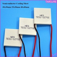 TARSUR Semiconductor Cooling Sheet, 30x30mm 40x40mm Refrigeration Plate, High Quality TEC1-12702 TES