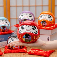 Good Luck Crafts Bodhidharma Lucky Piggy Bank Ceramic Opening Good Luck Prayer Wish Japanese Decorat