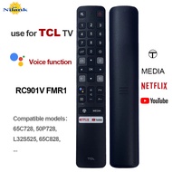 NiLANK Genuine Voice Remote Control RC901V FMR1 for TCL 4K Smart TV Remote Control Compatible with 6