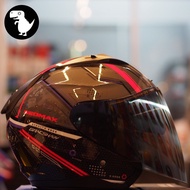 GRACSHAW DOUBLE VISOR HELMET🇲🇾 GEOMAX ENFORCE PINK