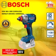 SYK BOSCH GDX18V-285 GDX 18V-285 Cordless Impact Driver Wrench Solo Machine Power Tools Mesin Impak 