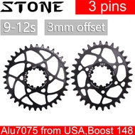 Stone Bike Chainring 3mm Offset Direct Mount Round Oval for Sram Boost 148 X9 X0 XX1 X01 28t 30t 32 