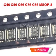 5 Cái/lốc C46 46M C56 56M C66 66M C76 76M C86 86 M MSOP8 93C46 93C56 93C66 93C76 93C86 MSOP-8 IC Chi
