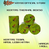 KAYOO THERMAL PAPER CASH RECEIPT PAPER ROLL 80X50 THERMAL POS RECEIPT PRINTER 80MM 80X50MM 80x50mm 7