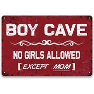 Papan Tanda "Lelaki Sahaja" untuk Kanak-Kanak Lelaki - Papan Tanda "Little Man Cave" untuk Kanak-Kan