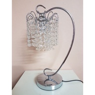 crystal table lamp 21cm x 21cm x 46cm