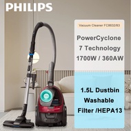 Philips Home Vacuum Upright Vacuum Cleaner 1.5L Dustbin 1700W PowerCyclone 7 Technology