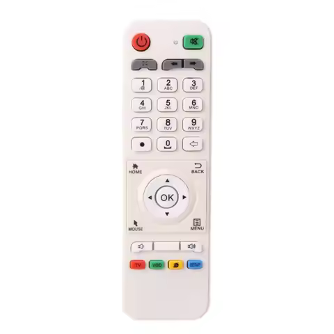 Remote Controller for Great Bee Iptv Arabic Box Replacement Part White Keep One As a Spare or Use It