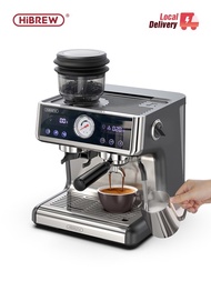 SALE HiBREW Dual Boiler System Barista Pro 20Bar Bean to Espresso Cafetera Coffee Machine with Full 