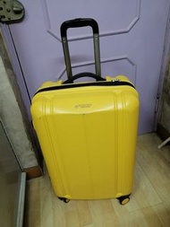Beverly Hills Polo Club expandable hard suitcase 26" luggage 硬喼 26吋 行李喼 行李箱 旅行箱 large suitcase luggage 可放大 yellow suitcase luggage