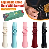Seruling Kazoo Dengan Tali Plastik Dudu Mouthpiece Seruling Saksofon Boleh Laras Alat Kazoo Mudah Un