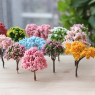 Miniature Mini Flower Tree Diorama Fairy Garden Succulent Terrarium Micro landscape Architecture Mod