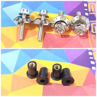 Complete Visor Bolt Set with Washer + Rubber Nut for NMAX Aerox ADV 150 PCX 160