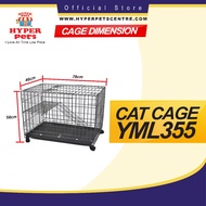 YML355 Foldable Metal Cage for Pets Cat Rabbit Dog | YML355 Sangkar Lipat Kucing, Arnab, Anjing (Ready Stock Malaysia)