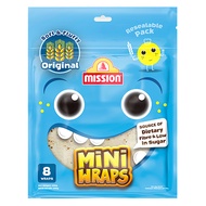 Mission Mini Wraps Original 300g แผ่นแป้ง มินิแรพส์ ออริจินัล ตรามิชชั่น ขนาด 300 กรัม (0203)