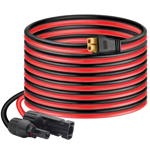 6m/20FT 3m/10FT 12AWG Solar Panel Connector to XT60 Cable for ALLPOWERS Ecoflow River Delta Anker Bl