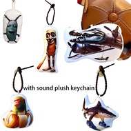 Italian Brainrot Tung Tung Sahur Keychain Tralalero Tralala Plush Keychain Bombardino Crocodilo Stic