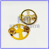 Bayer Pin Vintage Bayer Round Model Badge Pin Bayer Brooch Pin - Karya Mulya