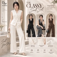 SUNBALEE SUIT Women's Vest And Long Pants Set Plus Size S-4XL Simple And Elegant Design Beautiful Sh