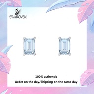 ♈Swarovski♈ 5639134 Stilla Blue Crystal Stud Earrings S925 Sterling Silver (Free Gift Box Genuine Pa
