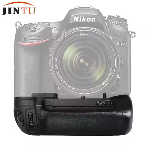 JINTU Vertical Battery Grip Pack for Nikon D7100 D7200 Digital SLR Camera Professional high quality