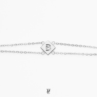 Valichain - Alphabet Bracelet (White Gold)