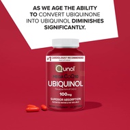 Qunol Mega Ubiquinol CoQ10 100mg 60/100ct Softgels