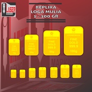 REPLIKA GOLD REPLICA PRECIOUS METAL 0.5g 1g 2g 2.5g 3g 4g 5g 10g 15g 20g 25g 50g 100g ANTAM GOLD DOW