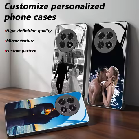 Custom Photo Mirror Glass Phone Case for Oneplus ACE 5/ACE 2/Nord4/3/2/Nord N300/200/100/30/20/10/No