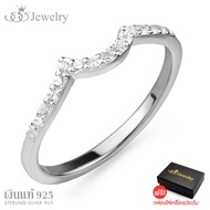 555jewelry แหวน เงินแท้  Sterling Silver 925 ประดับด้วย เพชรสวิส CZ แหวนดีไซน์สวยหรู แบบคลาสสิคสวยเป