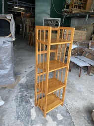 Kệ sách gỗ cao su 4 tầng ngang 40cm hàng lắp ráp - Ori House