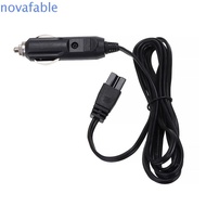 NOVAFABLE​ Mini Fridge Lead Plug Wire, DC 12V 2m Car Refrigerator Lead Cable, Power Cord 2 Pin Lead 