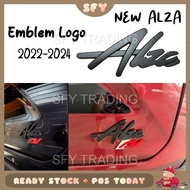Perodua New Alza 2022-2023 Logo Emblem Alza Baru Pnp Tak Perlu Buka yang asal hitam Alza2022 new ALZ
