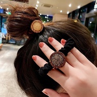 Rhinestone Hair Band Big Hair Band Fabric Hair Band Hair Tie Hair Tie Rubber Band Hair Tie