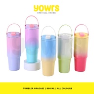 Gradient Tumbler With Jumbo Handle 890ML | Premium Hot and Cold Stainless Steel Tumbler Handle 890 M