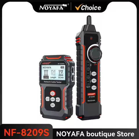 NOYAFA NF-8209S Network Cable Tester Cable Tracker Cat5 Cat6 PoE Tester Detect Length Continuity Tes
