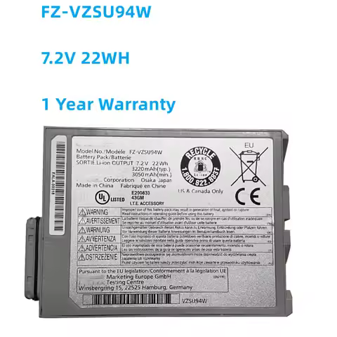 New FZ-VZSU94JS Laptop Battery For Panasonic Toughpad FZ-M1 FZ-B2 FZ-VZSU95JS VZSU94R VZSU94W VZSU95