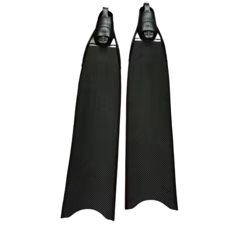 Professional custom footpockets free diving carbon fiber swimming fins freediving fins with rubber p