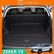 ZEEKR 7X leather trunk mat, foot pad, fully surrounded tailgate pad, backrest pad, interior protecti
