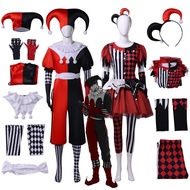 The Jester and the Queen ‌‌The Jester Sasek Clown Cosplay Costume Red Black Jester Outfit Halloween 
