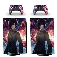 Tokyo Ghoul PS5 Digital Edition Skin Sticker Decal Cover for PlayStation 5 Console and 2 Controllers