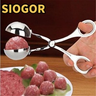 SIOGOR Stainless Steel Kitchen Ice Cream Croquettes Mold Meat Ball Scoop