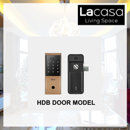 EPIC 8G FACE RECOGNITION DESIGNER SMART LOCK FOR HDB DOOR AND/OR GATE - LUXURIOUS LEATHER SERIES DIGITAL LOCK