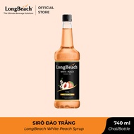 Siro Đào Trắng - LongBeach White Peach Flavoured Syrup 740ml