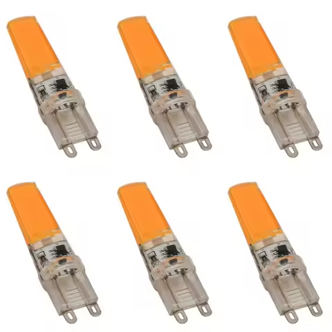 6- 20PCS G 9 LED COB Lamp Dimmable 9W LED Bulb AC 220V Lampada LED G9 cob Spotlight Chandelier Light