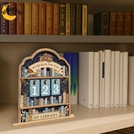 KOWELOSE Reading Tracker Signage, 2D Wooden Books Read Tracker,  Handmade Books Read This Year Readi