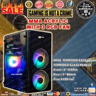 MMA Arcylic Case with 3pcs fan Casing (Jeffdatacomputers legit)